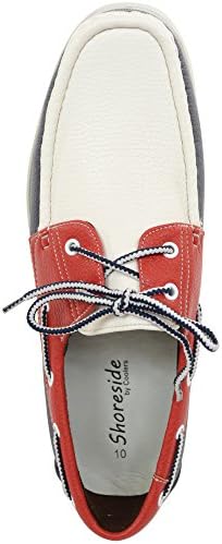 ABSOLUTE FOOTWEAR Mens Summer/Smart/Casual Lace Up Boat/Deck Shoes/Loafers - Red/Blue/White - 7 US | Image 5