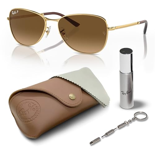 Ray-Ban RB3733 Pilot Shaped Sunglasses for Men & Women with Official RAYBAN Eyewear Kit