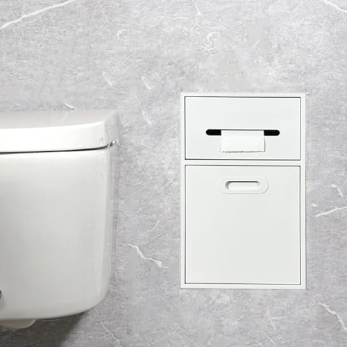 Panel de ducha de acero inoxidable para baño, diseño oculto, sin necesidad de azulejos, solución ahorradora de espacio con porta-papel higiénico y puerta, gris miniatura 4