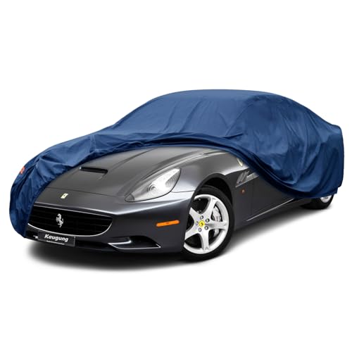 Image of Kaugung Heavy Duty Car Cover Custom Fit Ferrari 575 575M (2002-2006),Waterproof All Weather Resistant Outdoor Sun Rain Dust Snow Protection with Anti-Theft Lock.(USA Warehouse,Within 3-7 Days)