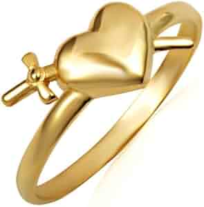 GLAD HAND BUTTON RING HEART LARGE 15号 GLAD HAND BUTTON RING HEART LARGE 15号