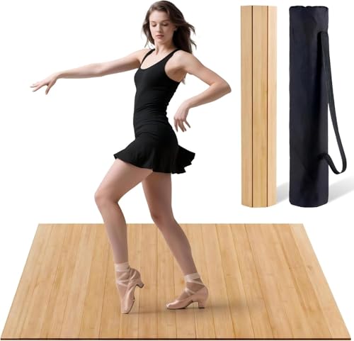 Tristcily Tap Dance Floor for Any Surface - Bamboo Portable