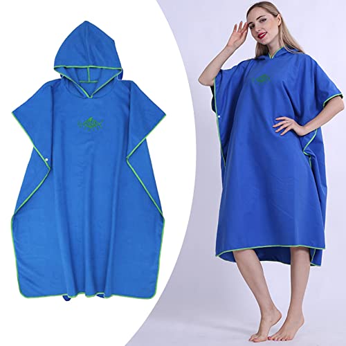 Poncho con capucha de secado rápido y microfibra absorbente 6
