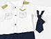 FANCYBABY Baby Pilot Boys Halloween Uniform Cosplay Romper Costume Outfit (18 to 24 Months, Short Sleeves)