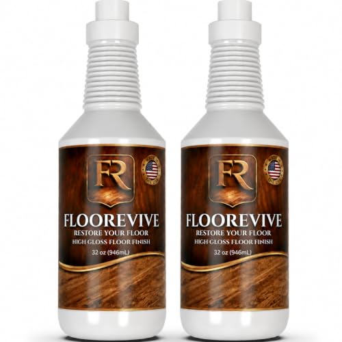 FLOOREVIVE Professional Wood Floor Restorer Hardwood Floor Polish & Shine Restorer Floor Wax Finish 32 Fl Oz Pack of 2