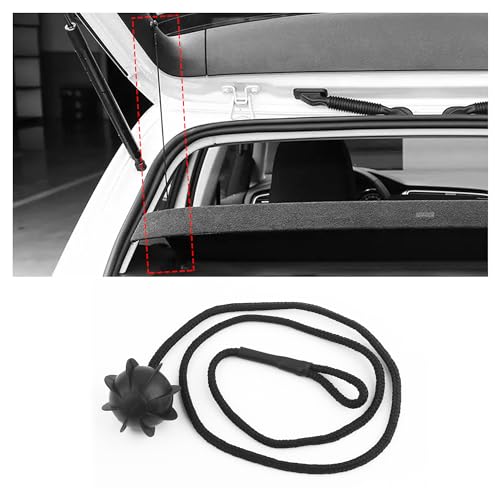Car Rear Tonneau Covers String Strap OEM#1K6863447A,Practical Car Trunk Cover Strap with Rubber Ball and Snap,Universal Trunk Cargo Cover/Rear Parcel Shelf String Cars Accessories