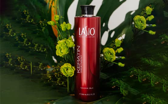 Lasio Keratin Treatment Mocha Silk 15.87 Fl. Oz. | Hydrated frizz-free hair | Infused with Cacao Oil