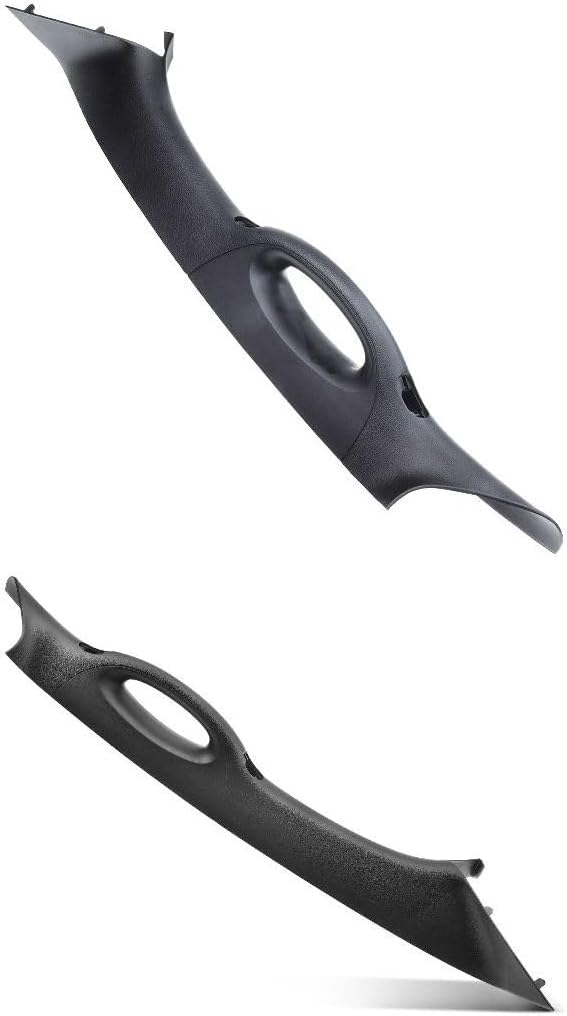 Front Left Driver and Right Passenger Side a-Pillar Interior Trim with Assist Handle Black for Ford for F150 2004-2008