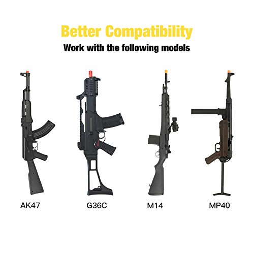 Tattu 9.6V Airsoft Battery 1600Mah Nimh Flat Battery Pack With Mini Tamiya Connector, Nimh Airsoft Battery For Airsoft Guns Yma Mp5 Ris Aeg,Hk G36C, Ak-47 And So On #TOP1