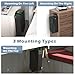 Z ZLJUAN Mounted Gun Safe for Pistols,Quick-Access Handgun Safe for Nightstand Bedside Desk Bed Gun Safes,Pistol Safe with Biometric Fingerprint, Keypad Lock,Key