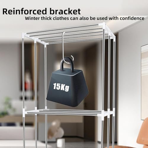 Droger, Intelligente Constante Temperatuur Sneldrogende Verwarmde Kleding, Touch Screen Energiebesparende Kleding Luchter Verwarmd voor Thuisgebruik, B - Image 5