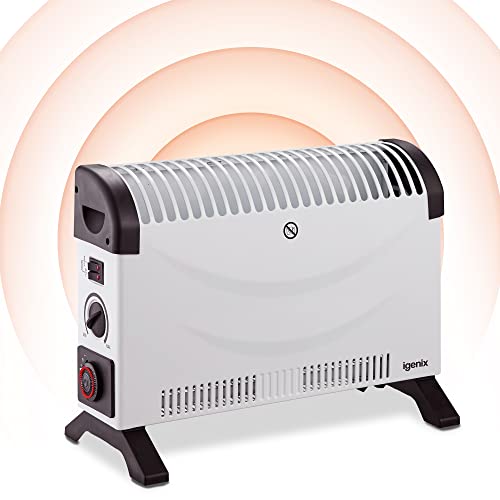 Igenix IG5250 Portable Electric Low Energy Convector Heater with Adjustable Thermostat and 24 Hour...