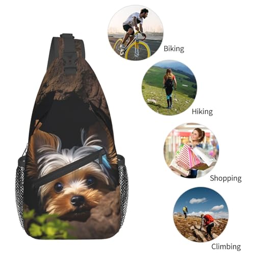 Bolso bandolera pequeño para senderismo para mujer y hombre miniatura 6