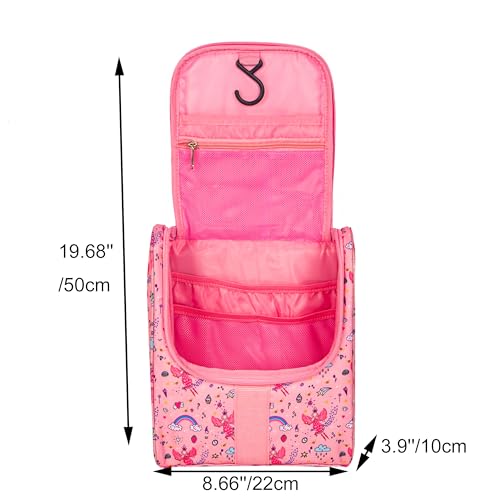 Cute-Cartoon-Hanging-Kids-Toiletry-Bag-Children-Travel-Cosmetic-Makeup-Organizer-Wash-Bag-Shower-bag-Over-Night-Bag-Camping-Shaving-Kit-Bag-for-Boys-GirlsFairy