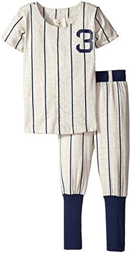 Wes and Willy Boys' Slim Ruth Baseball Short Sleeve Pajama