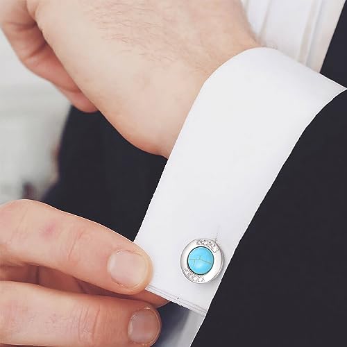 Mancuernillas de plata 925 ADMETUS para hombres miniatura 4