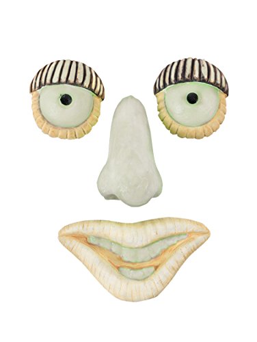 Red Carpet Studios Tree Face Outdoor Décor Wood-Like Hand Painted Sculpted Resin, Man w/Big Nose