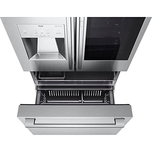 Lg Studio 24 Cu. Ft. Stainless French Door Instaview Door-In-Door Refrigerator #TOP3
