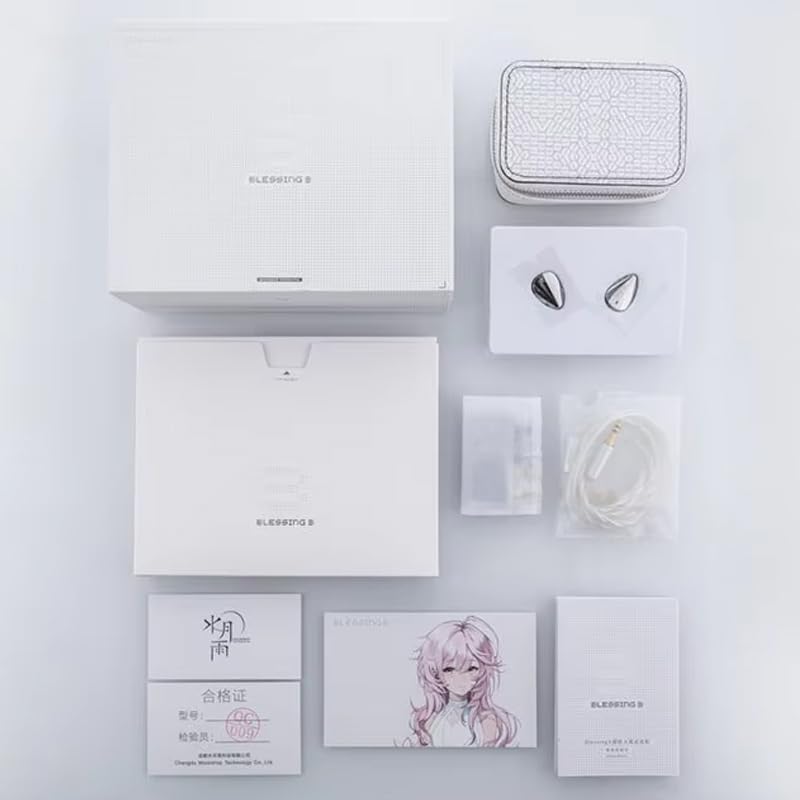 Moondrop Blessing3 in-Ear Earphones 2DD+4BA Hybrid Triple-Range Frequency Division in-Ear Monitors 0.78-2pin IEM Earbuds