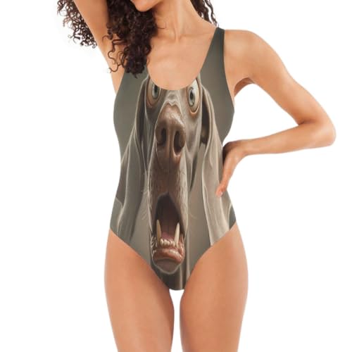 Maillot de bain femme Braque de Weimar galbant et confortable pour l'été