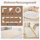 SREBIWO 32 Stück Antirutschmatte für Teppich, Doppelseitiges Teppich Antirutschunterlage Waschbare und Wiederverwendbare Antirutsch Pads Anti Curling Teppich für Hartholzböden Teppiche und Matte