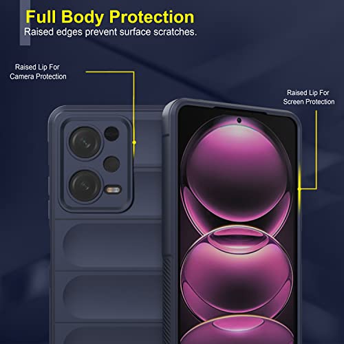 Image of Amazon Brand - Solimo Back Case Cover for Mi Redmi Note 12 Pro 5G | Compatible for Mi Redmi Note 12 Pro 5G Back Case Cover | Matte Case | Liquid Silicon Magic Case with Camera Protection | Sapphire