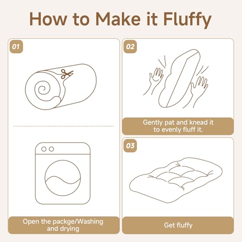 Washable Dog Bed Reversible Dog Beds for Crate Soft Fluffy Kennel Pad Anti-Slip Pet Sleeping Mat for Large Jumbo Medium Small Dogs - Image 8