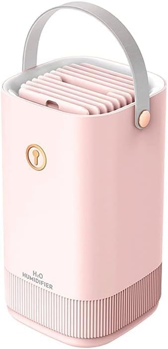 Humidificadores, Doble Boquilla Hogar Humidificador de Aire de Niebla Pesada de Gran Capacidad 111.6 fl oz Mist Maker Atomizador 7 Color LED Luz USB