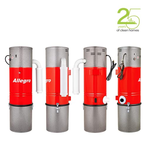 Allegro Central Vacuum System 3,000 Sq. Ft. Home, 30' Hose Kit And Cleaning Accessories #TOP1