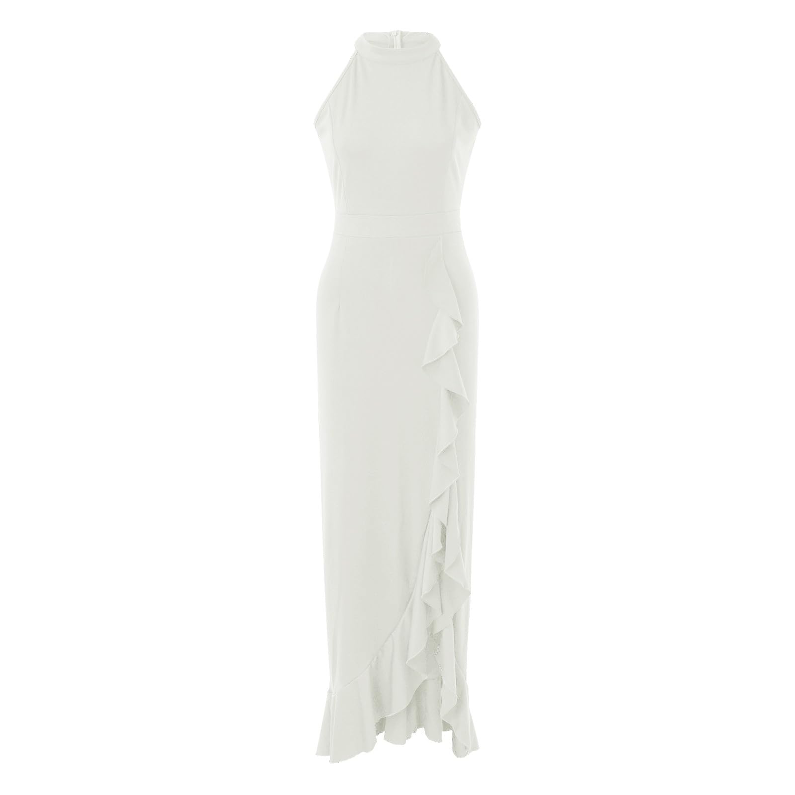 Jupe Femme Longue Robe Femme Active Valise Base Chic Silhouette Midi Polyester Souple Taille Élastique Dos Nu Bretelles Longueur Polyvalente Porté Facile Quotidien Couleur Variante Taille STANDARD