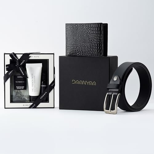 Image of Clean Cut Gift Hamper | Men's Grooming Set, Premium Leather wallet & Belt | Thoughtful Gift for Him | Valentine Gift for Boyfriend / Husband