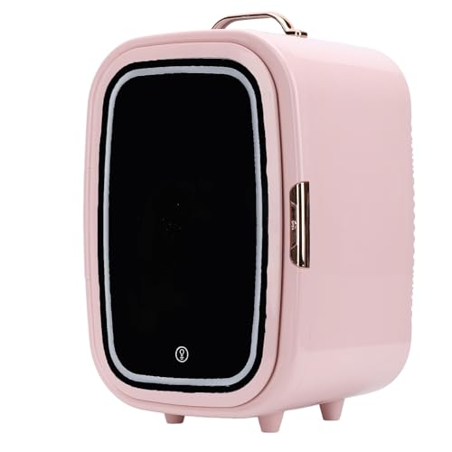 Haofy 15L Car Refrigerator Compact Lightweight Cold Heat Dual Use for Cars, Coolers for Beverage Makeup Beauty Skin Care Cosmetics (US Plug 110V)