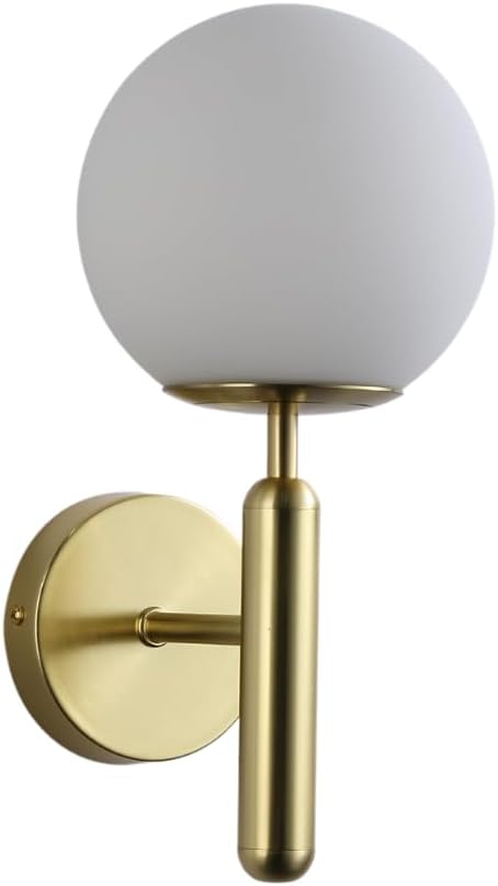 Laina Avenie Wall Lamp, Decorative Metal lamp for Living Room, Minimalist Granite Finish Floor lamp for Study (Gold)