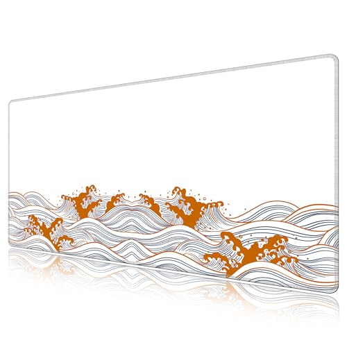 Tapis de souris XXL surface lisse LL-COEUR tapis de bureau base caoutchouc