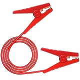 Minidodoca Farm Electric Fence Jump Leads with Crocodile Clip Connect Energizer and Fencing System Wire (2Clip+1wire)