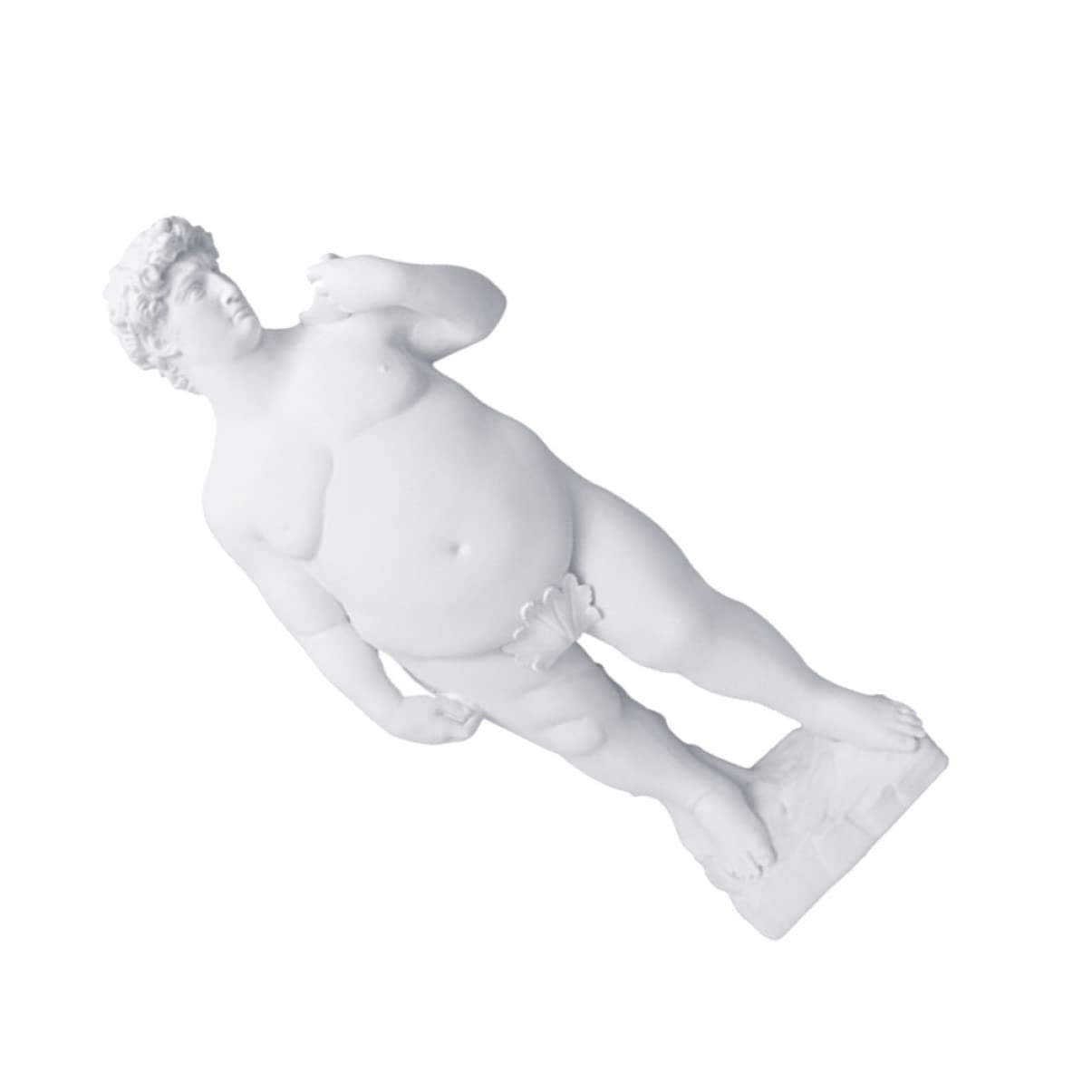 Cabilock 1 Pc Estatua De David Gordo Miguel Ángel Escultura De David Gordo Estatua del Cuerpo De Romano Estatua De David Obesidad Escritorio Clásico Resina Retrato