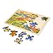 Melissa & Doug Dinosaurs Wooden Jigsaw Puzzle with Storage Tray (24 pcs)