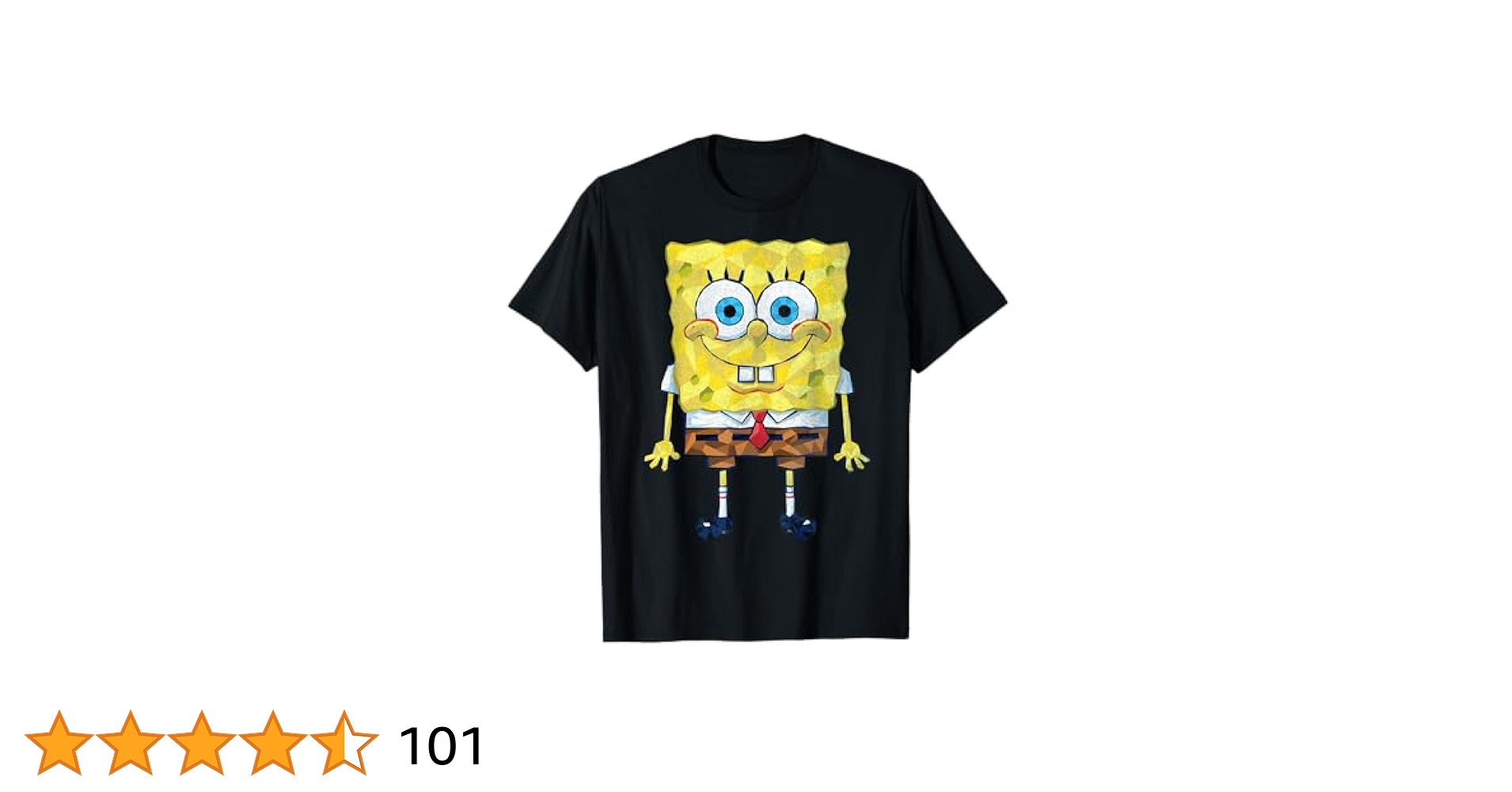 Tシャツ・カットソー SPONGE PATCH T-SHIRT Amazon.com: Spongebob SquarePants Geometric Textured Design