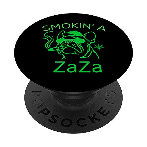 Smoking A Zaza Weed Cannabis Marihuana Dog PopSockets PopGrip Intercambiable