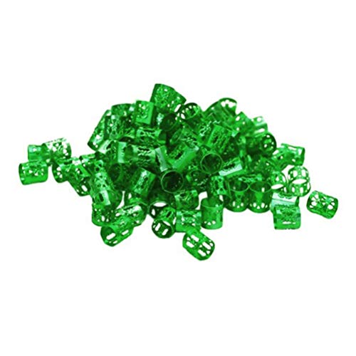 Lurrose 700PCS 7 cores Acessórios para perucas Extensões de cabelo Anéis de crimpagem Tranças de cab