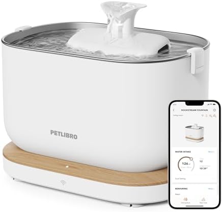 ODSD Smart Katzenbrunnen Mit App | 3L Frischwassertank & Abwassertrennung | 5000mAh Akku & WiFi | Rosa