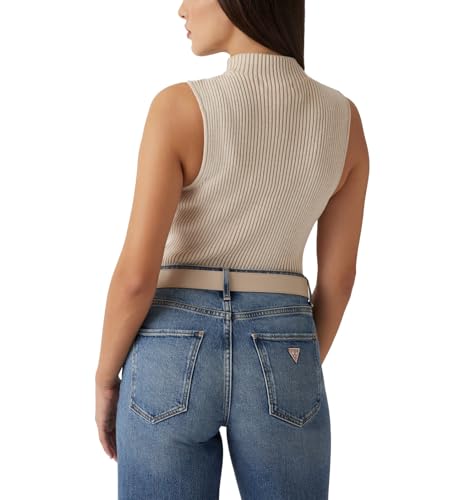 GUESS Women's Eco Sleeveless Rosalia Mock Neck Sweater2