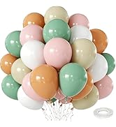 Sage Green and Pink Balloons 