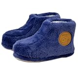 ルームブーツ スヌーピー モカブーツ ボア レディース ネイビー グレー SNOOPY 秋冬 冬物 あったか 暖かい かわいい おしゃれ キャラクター ルームシューズ スリッパ 室内履き 女性 防寒 フワフワ もこもこ ワッペン (ネイビー, 日本の靴のサイズ寸法, 大人, アルファベット, Free Size)