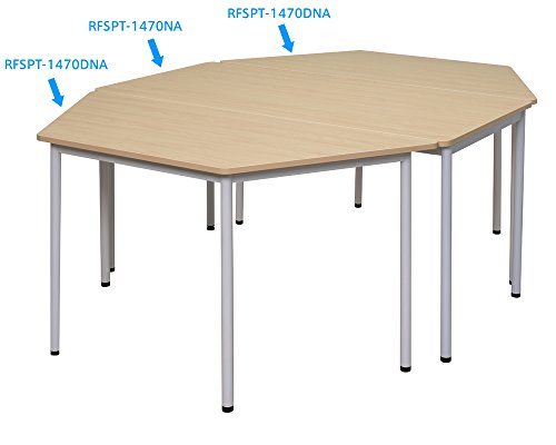 Radiiシリーズアール・エフ・ヤマカワ: RFシンプルテーブル W1400 台形 ナチュラル RFSPT-1470DNA【事業所様お届け 限定商品】RFヤマカワ [5]