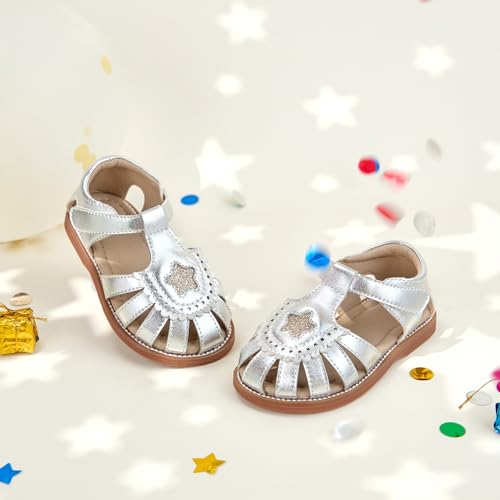 Image of Kiderence Toddler Girls Sandals Little Girls Kids Summer Shoes Toddler Sandals