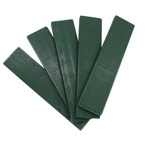 SKIR'CO (20 piezas) Cuñas planas de plástico de 5 mm, empaquetadoras de acristalamiento de 22 x 100 mm, espaciadores de marco, empaquetadoras de marcos de puertas y ventanas