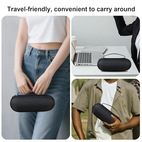 BOVKE Carrying Case for Beats Pill 2024 Portable Bluetooth Speaker, Protective Travel Case with Foam Padding and Mesh Pocket for New Beats Pill Accessories, Black - Image 5