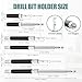 Drill Bit Holder 3.1/4.7/5.5’’, Drill Bit Extension 4 Pcs, Magnetic Bit Holder 1/4’’ Hex, Drill Extension Bit Holder Carbon Steel with Telescopic Sleeve for Screwdriver Bit Nut Socket by XIOGZAXI