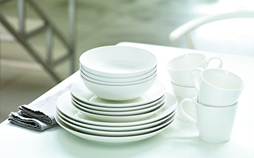 Royal Doulton Exclusively For Gordon Ramsay Maze White Vegetable/Pasta Bowls Set Of 4, 9.4" #TOP3